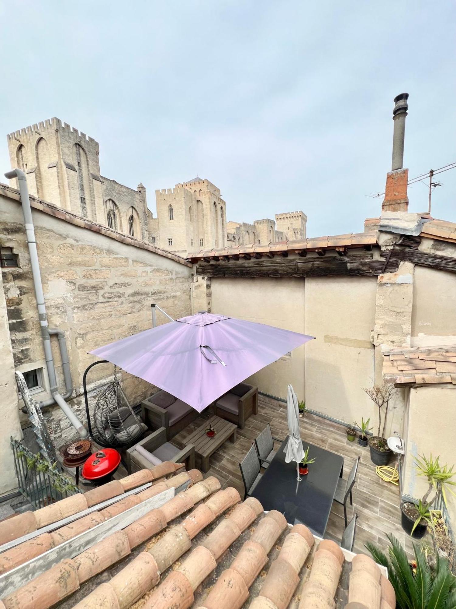 Апартаменты Renove, Vue Sur Palais Des Papes, Terrasse Et Wifi Troisieme Etage Авиньон Экстерьер фото
